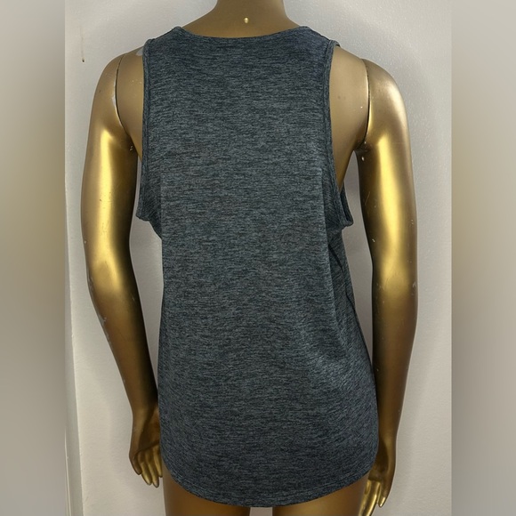 Nike Drifit Women’s Grey Medium Tank Top Summer Running Breathable Top - Picture 2 of 2